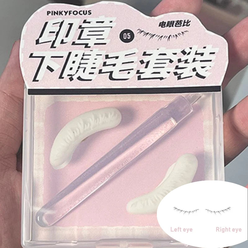 Lower Eyelash Stamp European Cat Eye Make Up Natural False Lash Line Stamping Aid Tools One Stamp Molding Silicone Eyeliner Seal HIP 05-1 Pair
