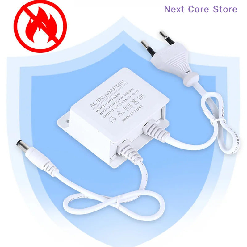 DC 12V 2A Waterproof Power Adapter for CCTV DVR NVR Cameras Power Adapter HIP