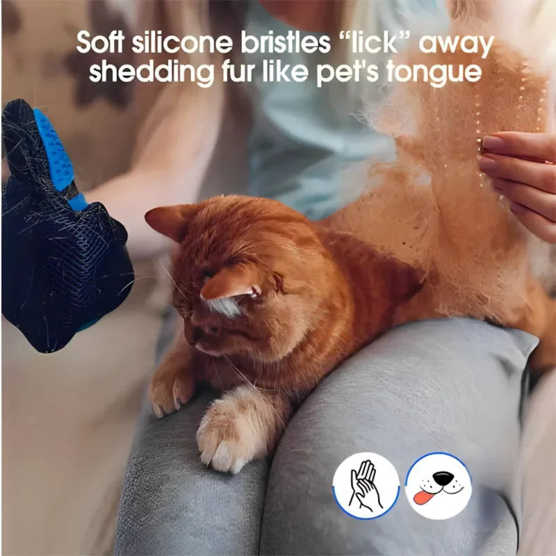 Silicone Pet Grooming Glove – Cat & Dog Hair Removal Pet Grooming Glove HIP