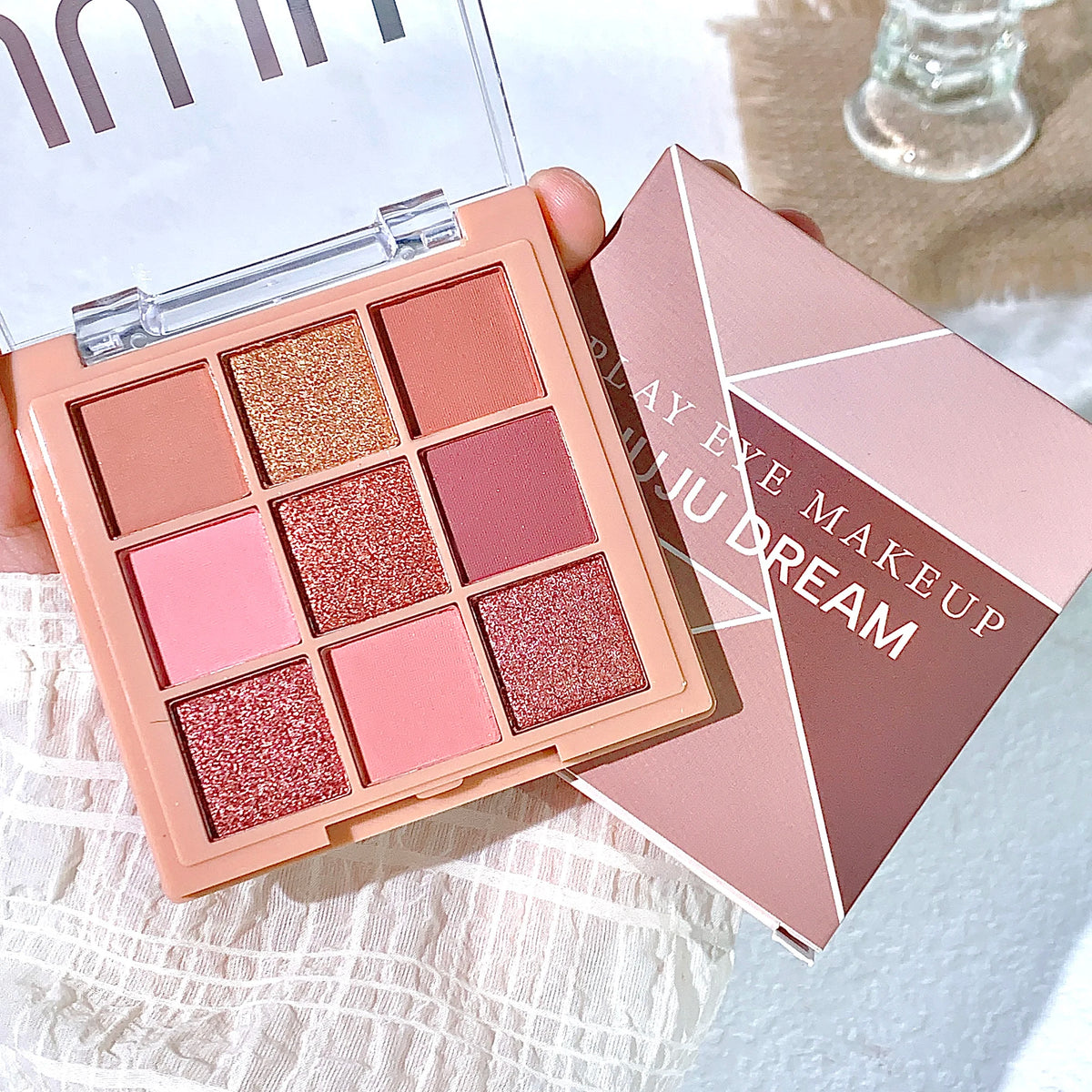JUJU Dream 9-Color Earth Tone Eyeshadow Palette | Warm Browns Eyeshadow Palette HIP