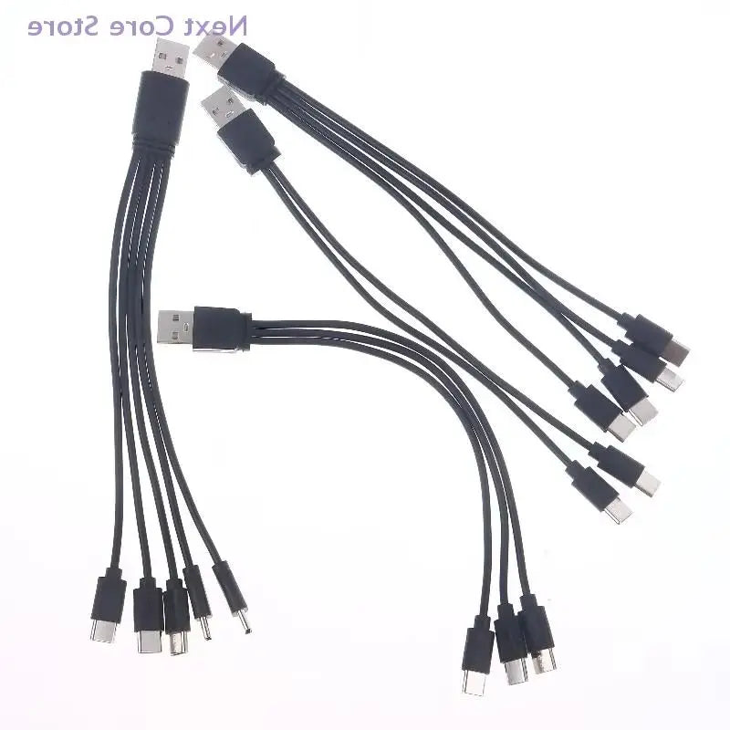 USB to Type-C Multi-Port Splitter Charging Cable 2/3/4/5 Port USB Charging Splitter HIP