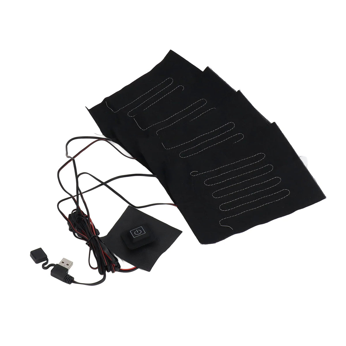 Jacket Warmer Pad 3 Gears Waterproof 5V 2A Uniform Heating Composite Heating Cloth Heater for Warm Gloves HIP