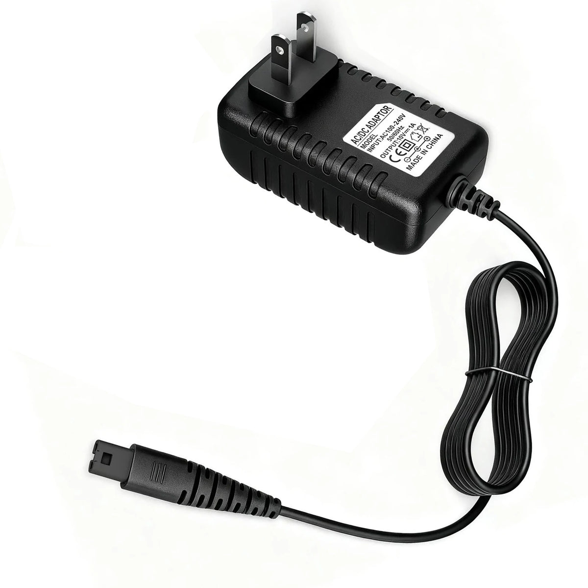 10V 1A Charger Adapter for Hitachi HV-270 Wand Massager | 2m Massager Charger Adapter HIP black