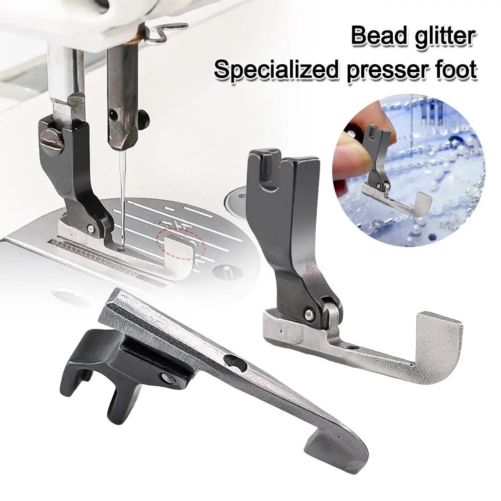 Steel Bead & Sequin Presser Foot – Easy Sewing Attachment Sewing Presser Foot HIP