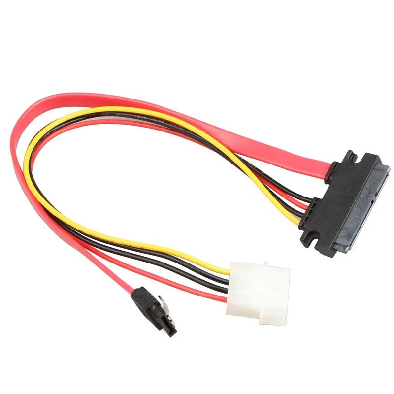 OULLX SATA 7+15 Pin Combo Data & Power Cable 30cm/50cm SATA Combo Cable HIP