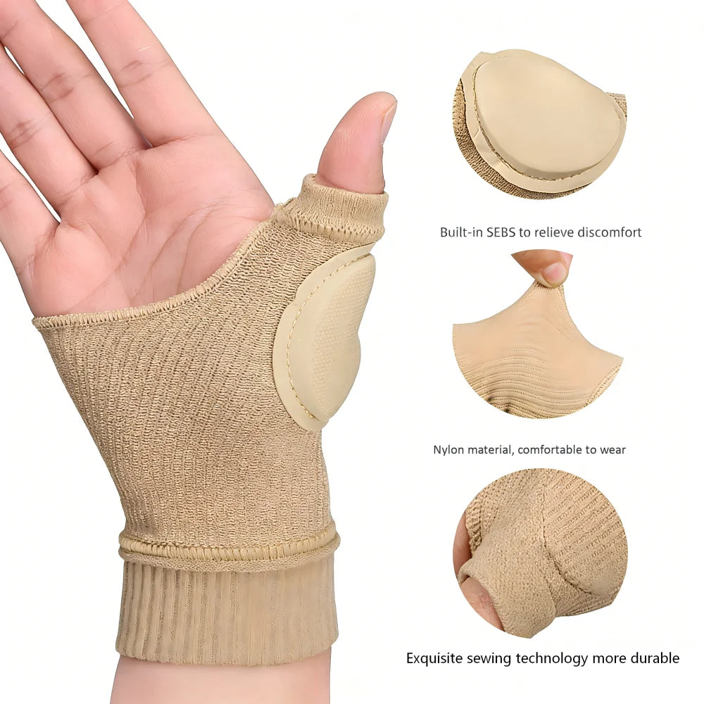 Wrist Thumb Compression Gloves with Gel Thumb Pads – 1 Pair Wrist Support Gloves HIP