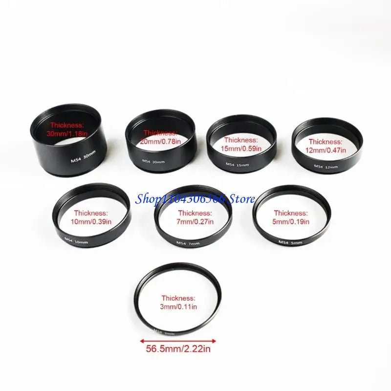 M54 x 0.75 Threaded Extension Tube – Aluminum Spacer 3–30mm Telescope Extension Tube HIP