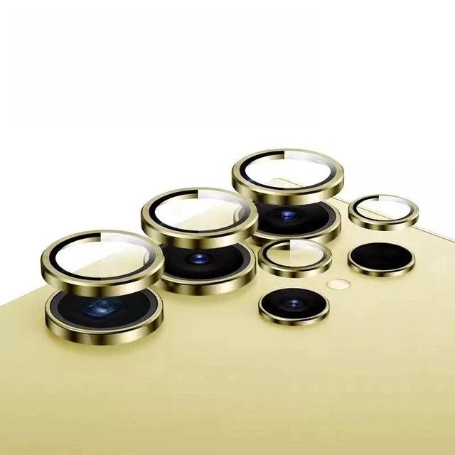 Metal Ring Camera Lens Protector – Samsung S24 Ultra/Plus/S23 FE Camera Lens Protector HIP Gold For Galaxy S23 Plus