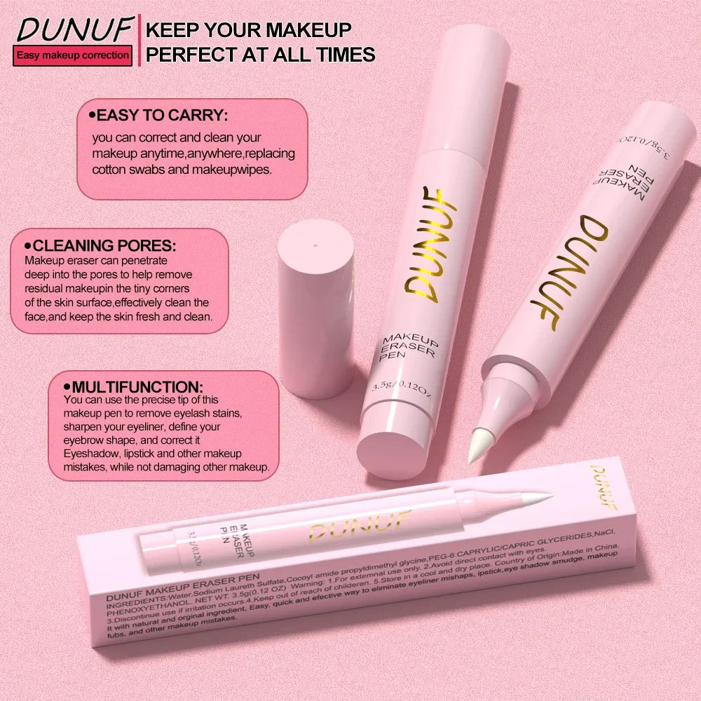 DUNUF Makeup Eraser Pen – Lip, Eye & Face Corrector Makeup Corrector Pen HIP