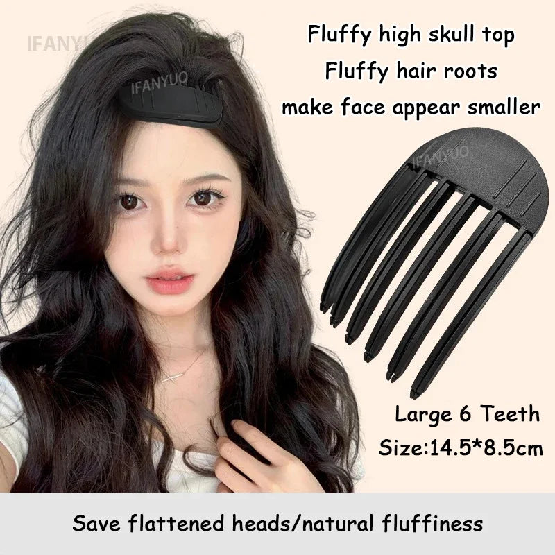 3/6Teeth Hair Roots Volumizing Hair Clips Women Curling Bangs Fixed Shape Hairpin Wind Sculpting Combs High-arched Styling Tool HIP