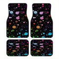 4-Piece Polka Dot Crystal Velvet Floor Mat Set – Colorful Floor Mat Set HIP 1