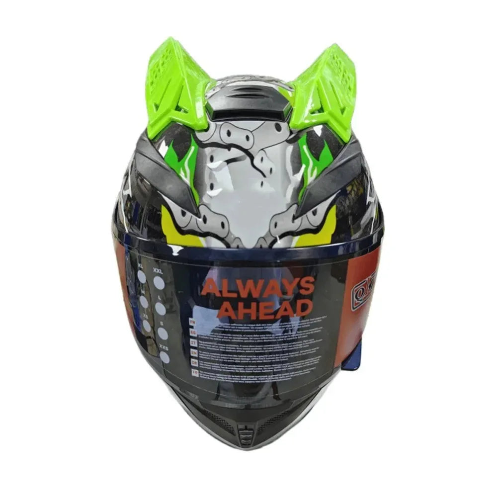 2-Pack Self-Adhesive Motorcycle Helmet Horn Ears | Decorative Helmet Decoration HIP