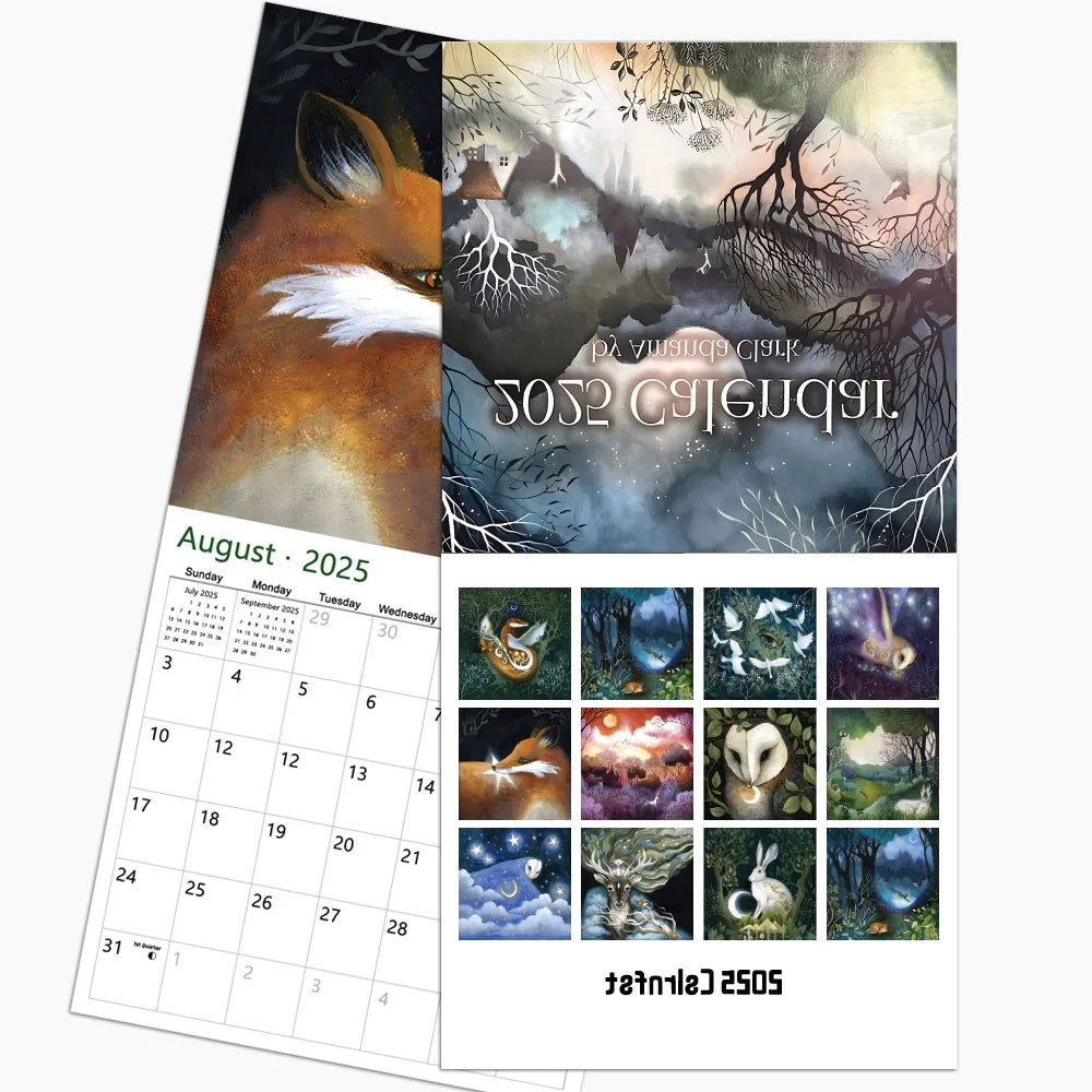 2025 Forest Fairy Tale Wall Calendar – Moon Phase Planner Wall Calendar HIP Forest Fairy Tale