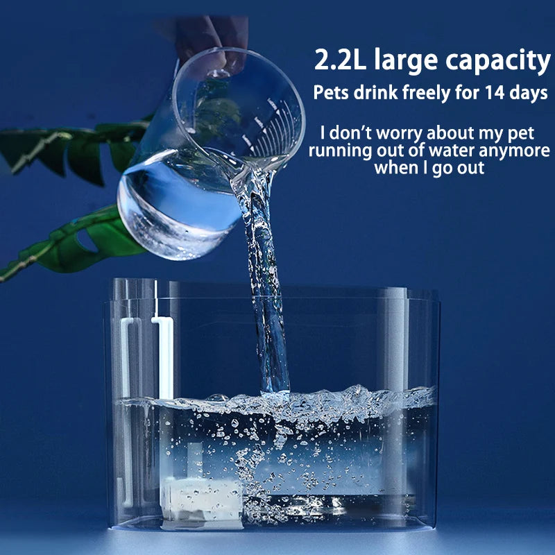 Cat Water Fountain Automatic Cats Dog Drinking Fountain with Recirculate Filters USB Electric Water Pump Pet cat Water Dispenser HIP