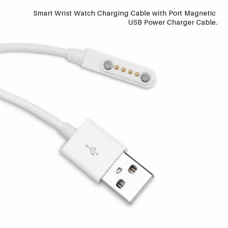 4-Pin Magnetic USB Charging Cable – KW88 Smart Watch Smart Watch Charger HIP one size