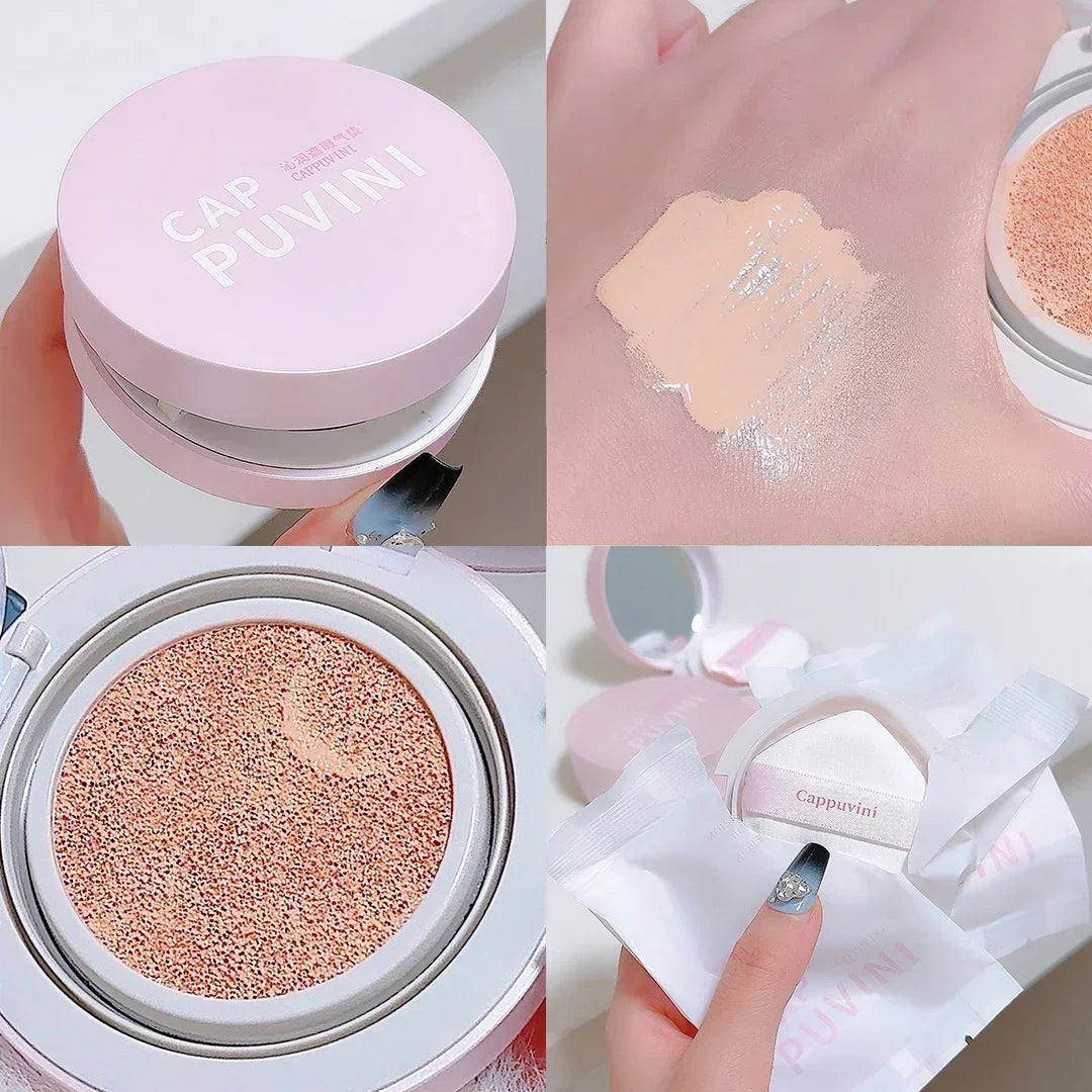 Makeup Cushion Foundation Waterproof Long Lasting Female Matte Concealer Primer Natural Brighten Moisturizing Air Cushion Cream HIP