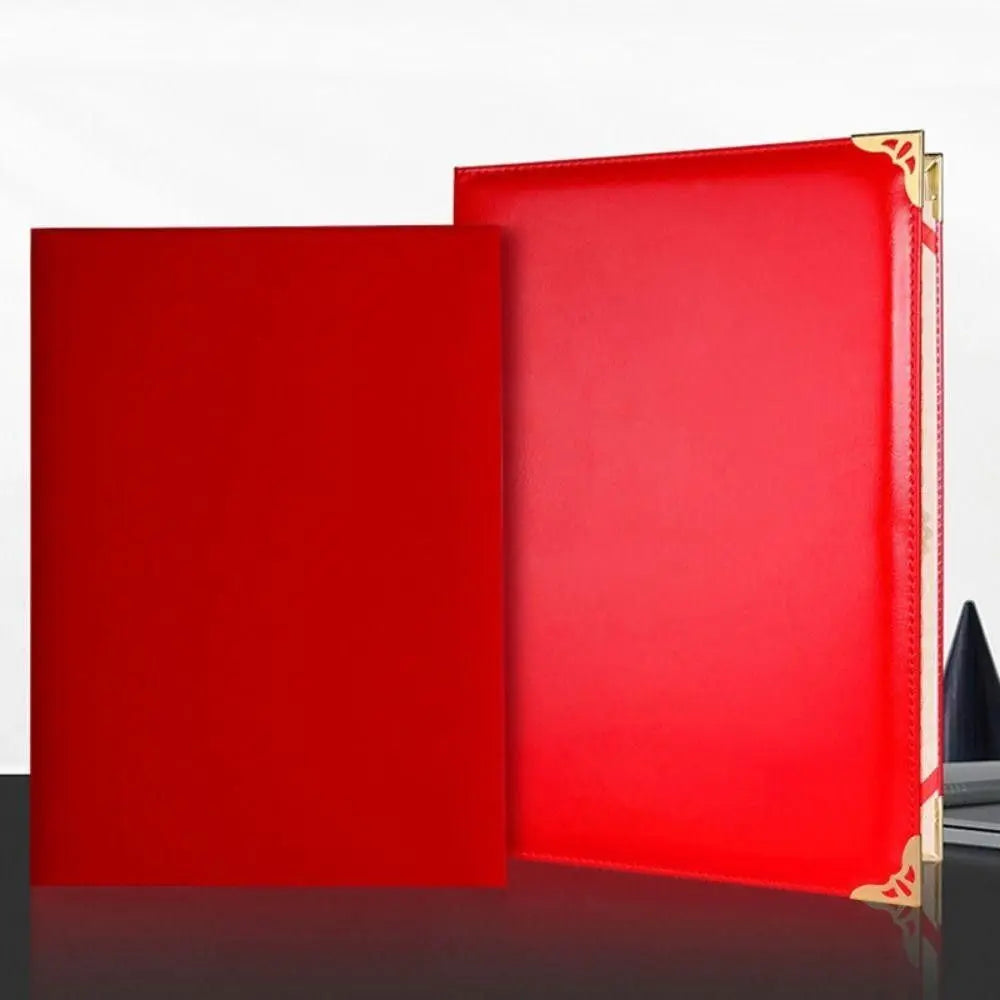 PU Leather Hardcover Certificate & Contract Folder A3/A4 Document Folder HIP