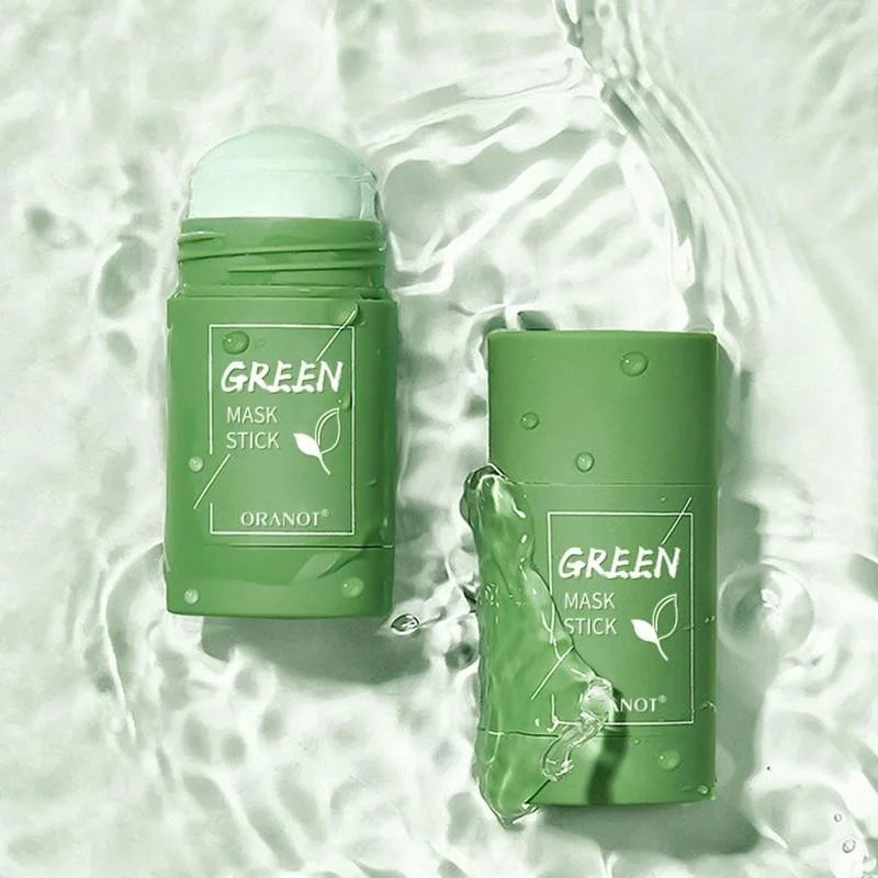 40g Cleansing Green Tea Bar Mask Cleansing Mud Bar Mask Oil Control Anti Acne Eggplant Skin Care Whitening Shrinkage Pore Acne HIP