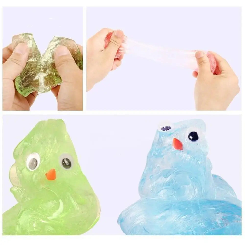 Liquid Glass Thinking Putty Non Newtonian Fluid Transparent Slime Stress Relief Toy For Kids Adults Clear Crystal Clay Gift HIP