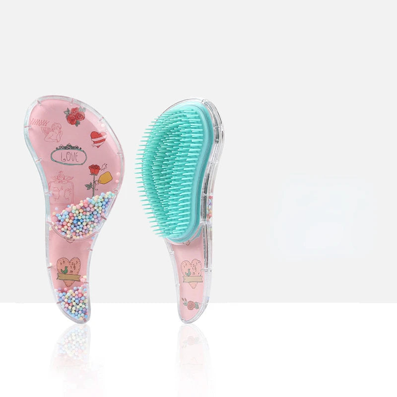 Cartoon Magic Comb Anti-static Massage Unicorn Hair Brushes Tangle Detangle Shower Massage Hairbrush Comb Salon Accessories Pink HIP NO.8