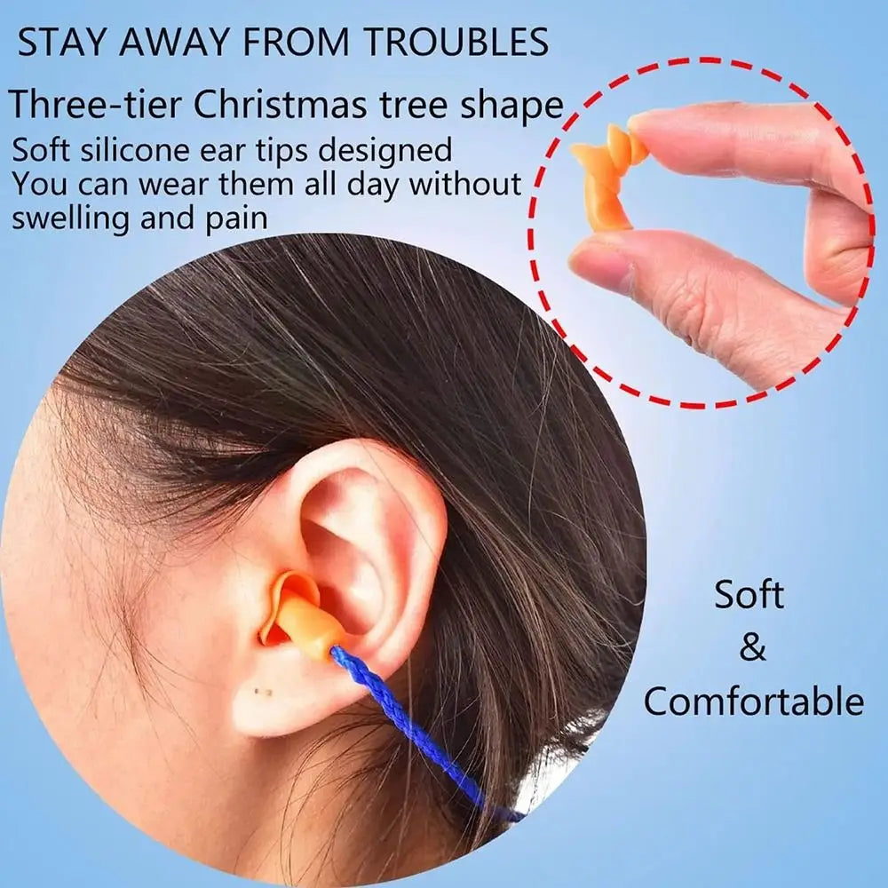 Noise Reduction Work Earbuds – Silicone Hearing Protection Noise Reduction Earbuds HIP