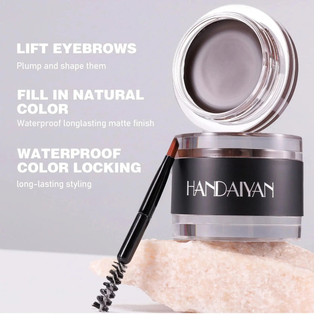 Handaiyan 2-in-1 Waterproof Eyebrow Wax & Tint Pomade | 8 Shades Eyebrow Pomade HIP