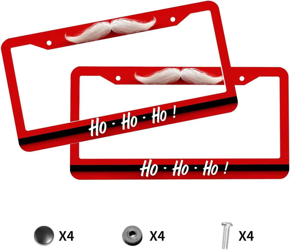 Christmas Santa Beard License Plate Frame – Stainless Steel License Plate Frame HIP