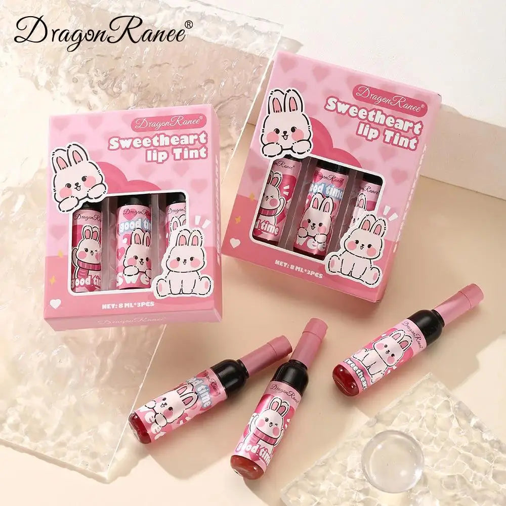 Dragon Ranee Wine Bottle Lip Gloss Set – 3pc Liquid Lipstick Lip Gloss Set HIP