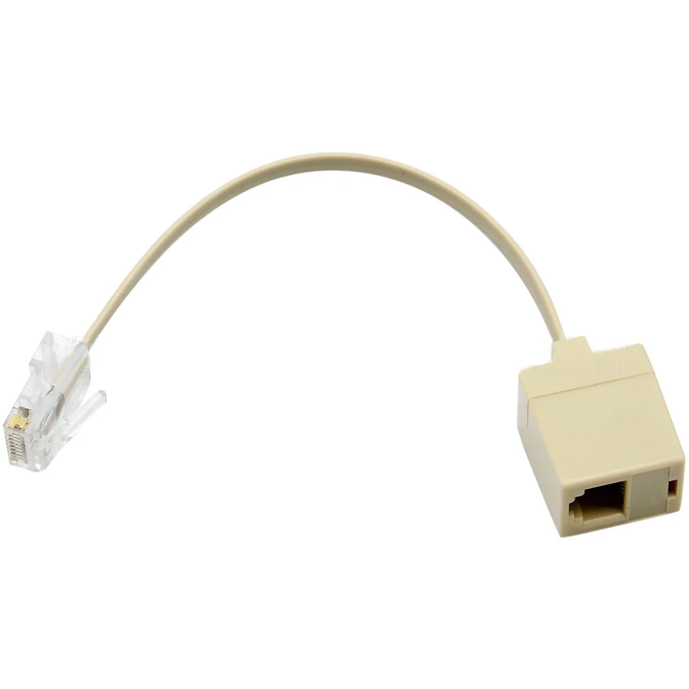 RJ45 to RJ11 Cable Adapter – 8-Pin to 6P4C Phone Converter Network Cable Adapter HIP As Photo