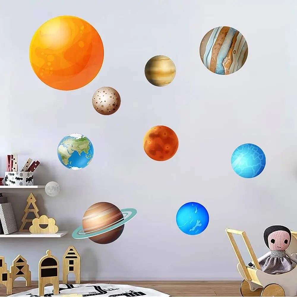 Glow in the Dark Star & Planet Wall Stickers | DIY Decals Glow Wall Stickers HIP