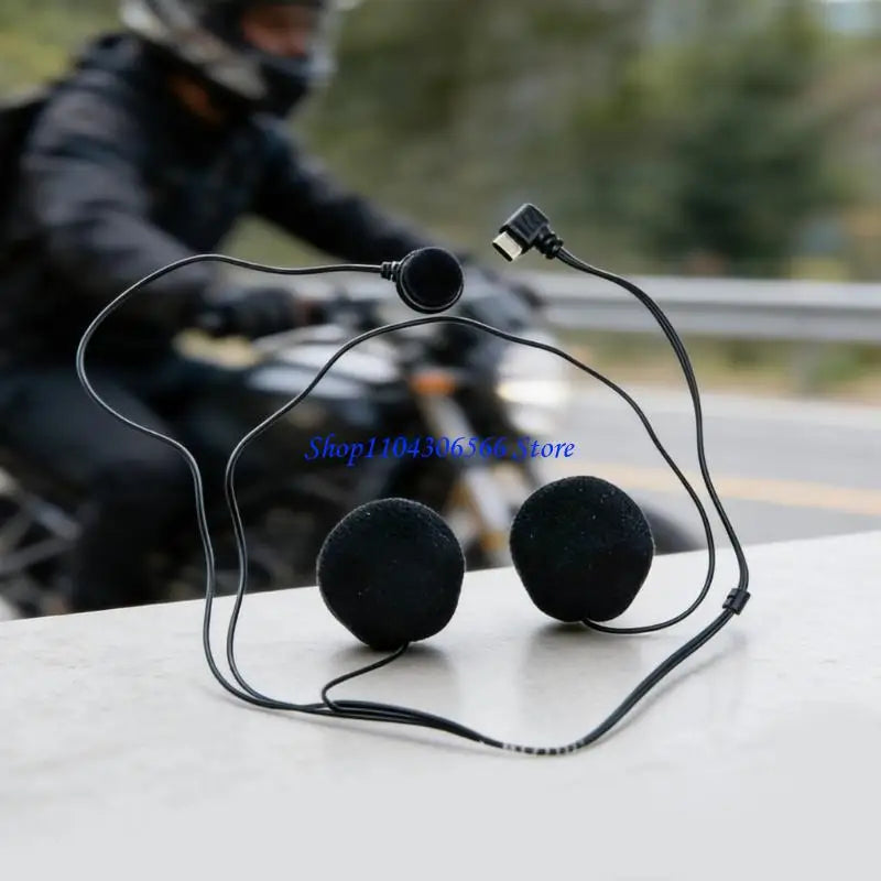Noise-Canceling Helmet Microphone with Type-C Charging | HIP Helmet Headset Microphone HIP