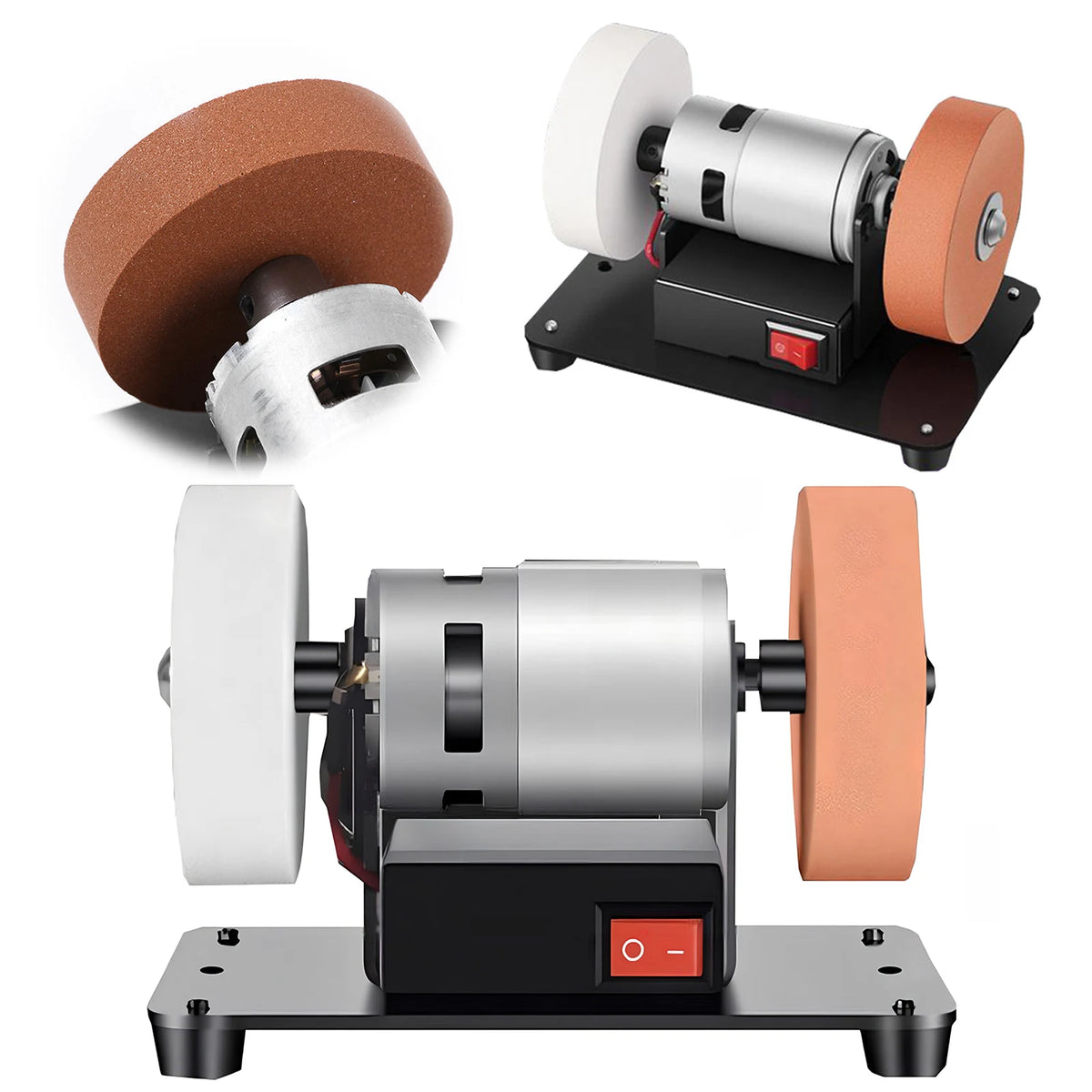 Mini Bench Grinder 2-Wheel 96W Variable Speed – Metal & Wood Bench Grinder HIP