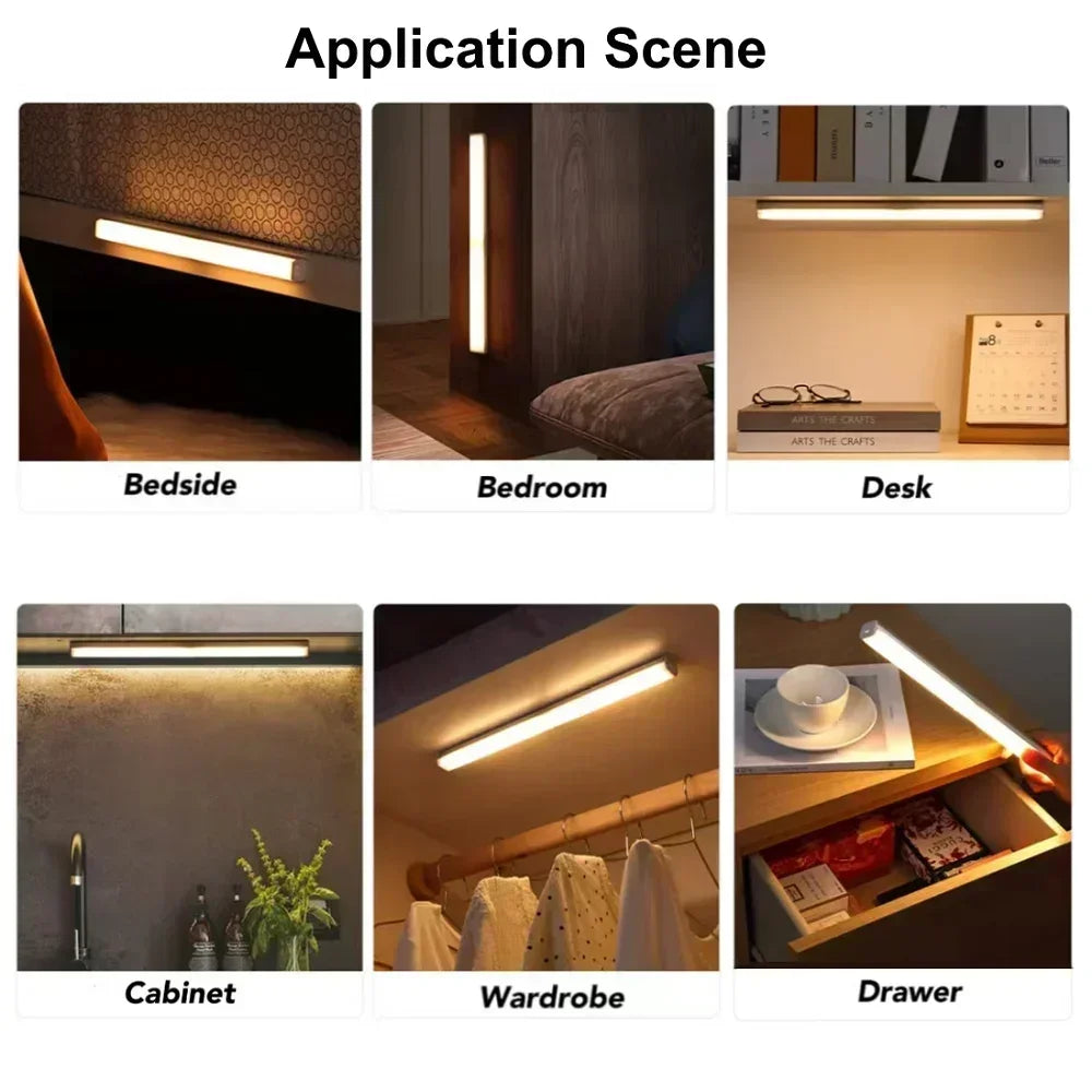 ESMARTER Rechargeable Magnetic LED Night Light Motion Sensor LED Night Light HIP