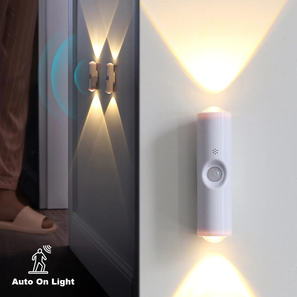 RGB LED Motion Sensor Night Light – USB Rechargeable | YNL LED Night Light HIP