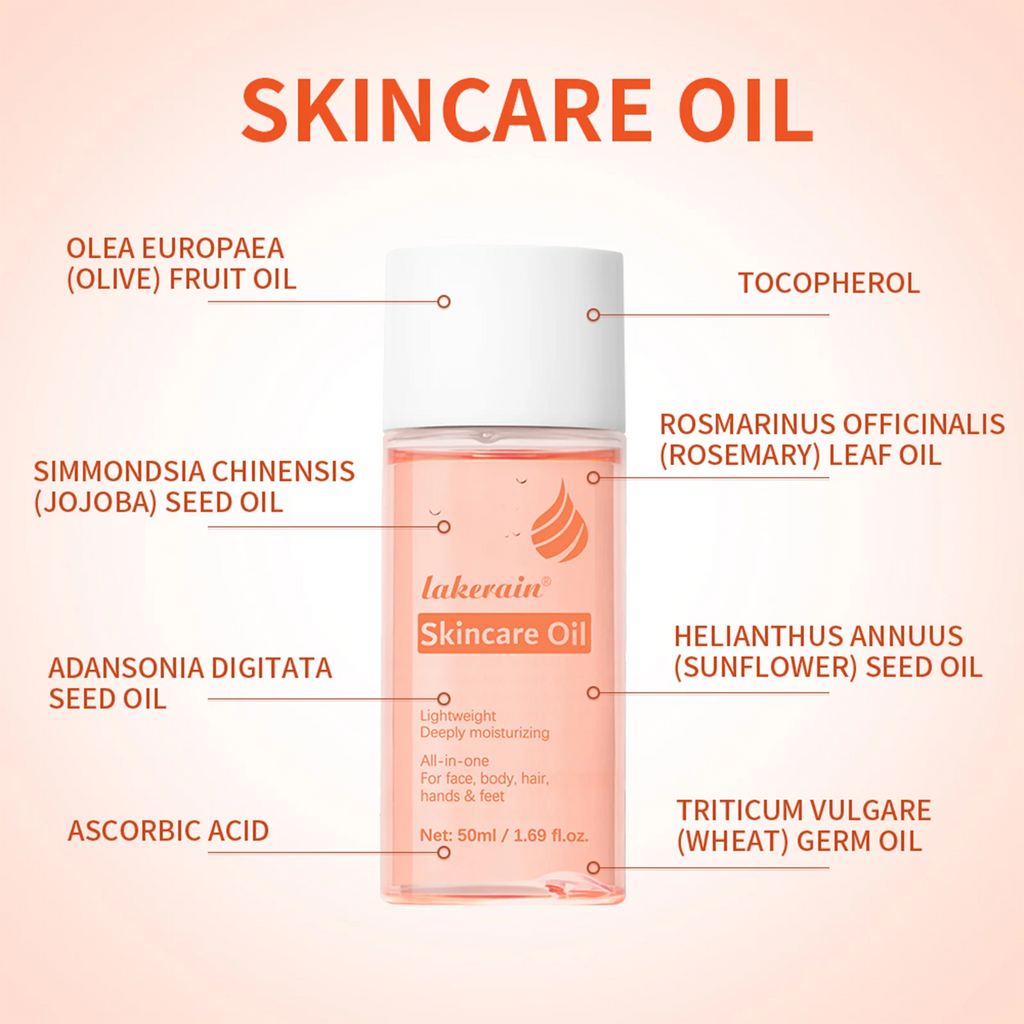 Bio Skincare Body Oil Face Body Moisturizer Vitamin A Vitamin E Exfoliate skin Improve Hair Health Fade Scars Exfoliate skin car HIP