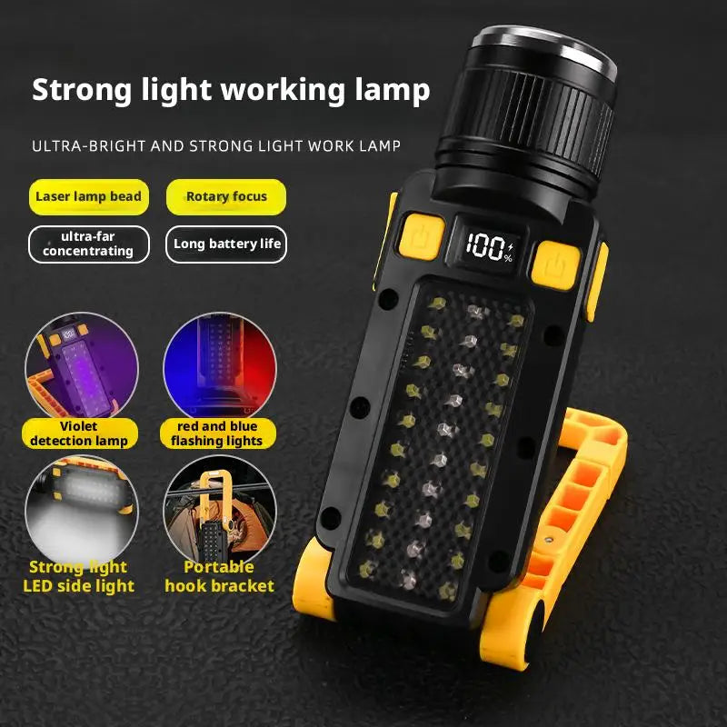 ESMARTER Magnetic LED Work Flashlight with UV Light | X66 LED Work Flashlight HIP