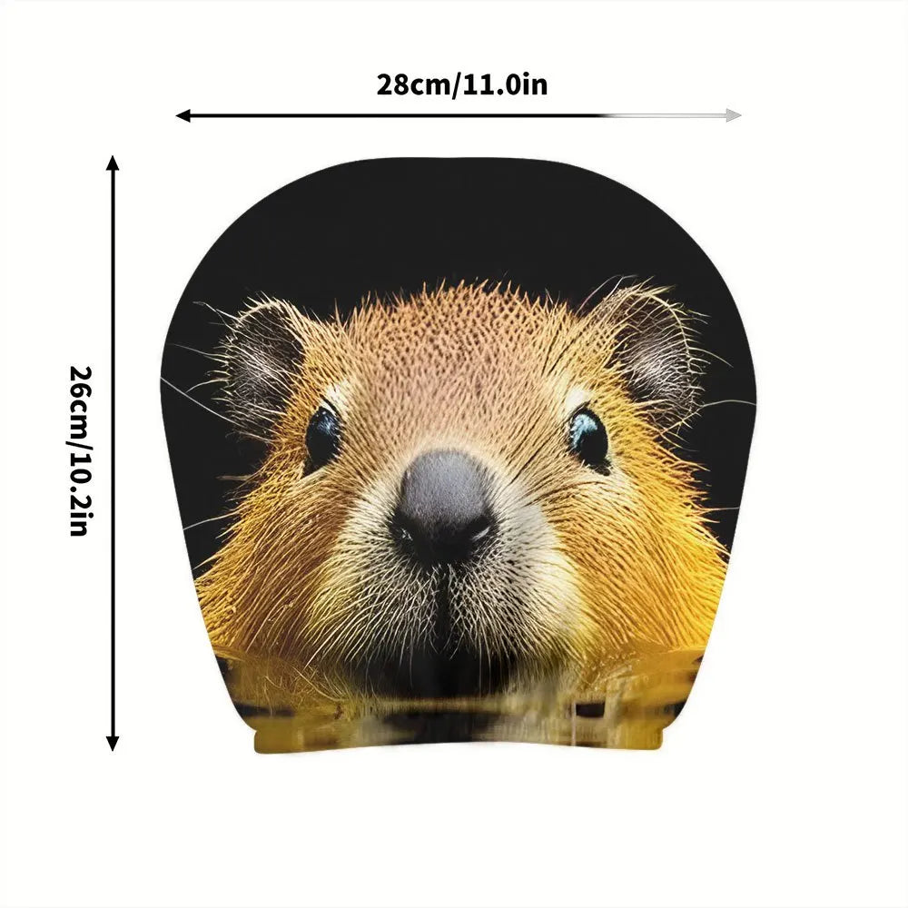 2-Pack Beaver Print Car Headrest Covers – Fun & Easy Clean Car Headrest Cover HIP