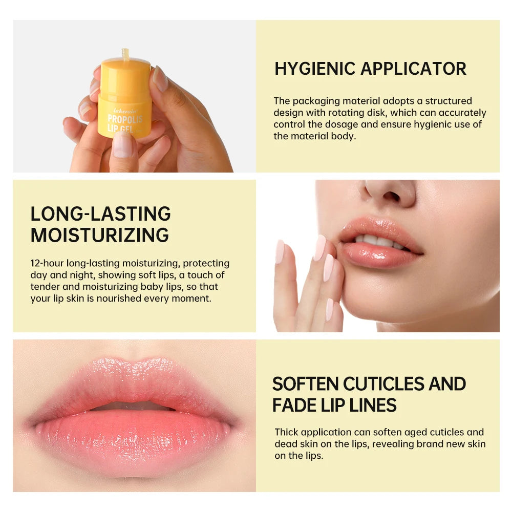 Honey Lip Butter with Propolis Lipcerin Original Hydrating Overnight Manuka Lip Balm Mask 12hr Long Lasting Moisture Skin Care HIP