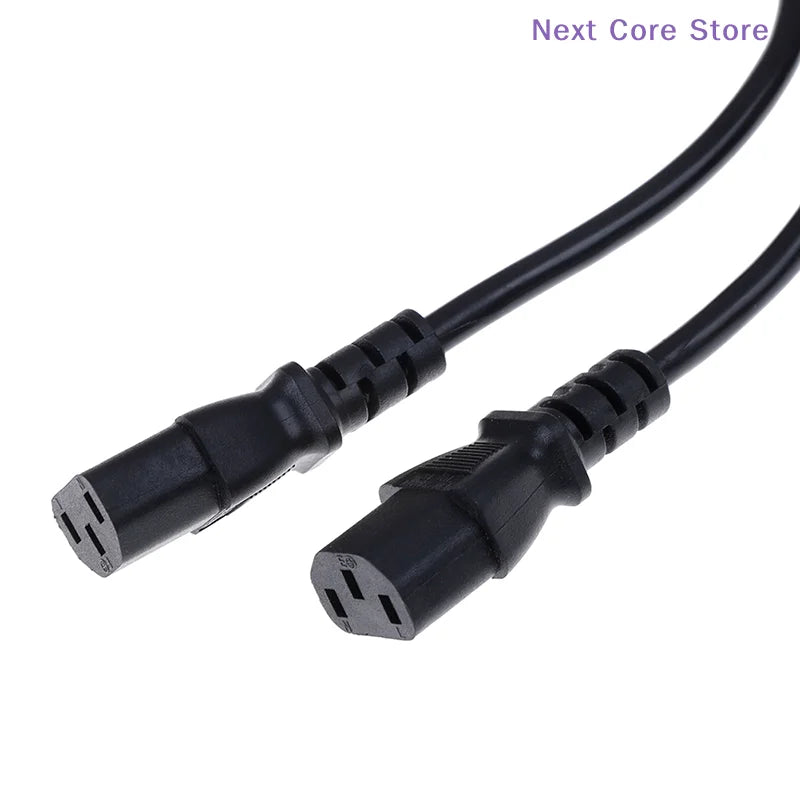 C14 to C13 Y Splitter Power Cable – PDU PSU UPS 30cm Power Splitter Cable HIP