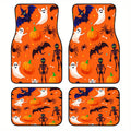 Set of 4 Synthetic Fiber Car Floor Mats – Easy to Clean Car Floor Mats HIP black