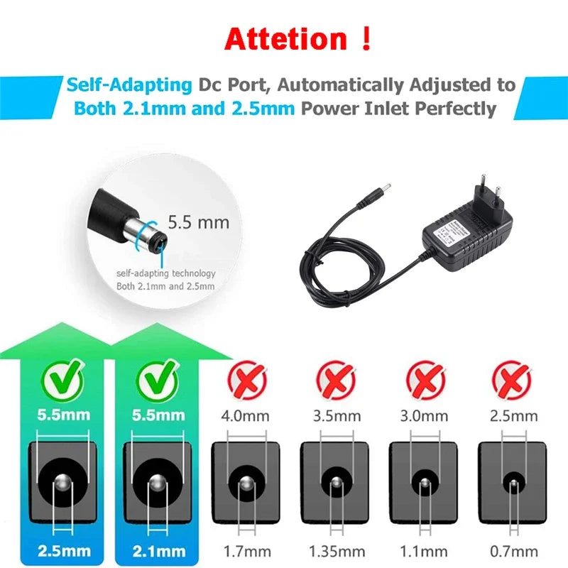 36V 1A Power Adapter Charger for iLife H70 Vacuum | EU/US/UK/AU Power Adapter Charger HIP
