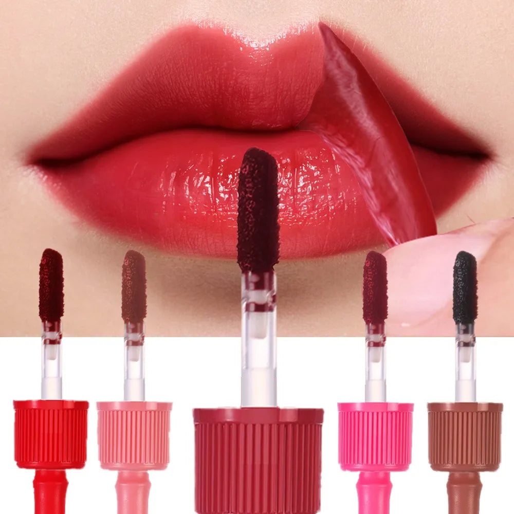 Peel-off Lip Gloss Waterproof Long Lasting Non-Stick Cup Lipstick Matte Sexy Red Tear-off Liquid Tattoo Lip Stain Cosmetics HIP