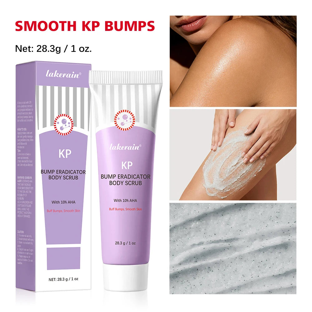 KP Bump Eraser Body Scrub Keratosis Pilaris Skin Exfoliator Helps Reduce Chicken Bumps Exfoliate to Reduce Dullness Skin Care HIP 1pc