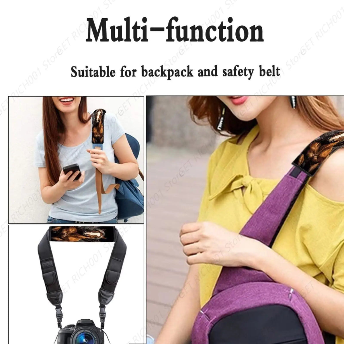 Western Horse Car Seat Belt Shoulder Pads – Set of 2 Seat Belt Cover Set HIP