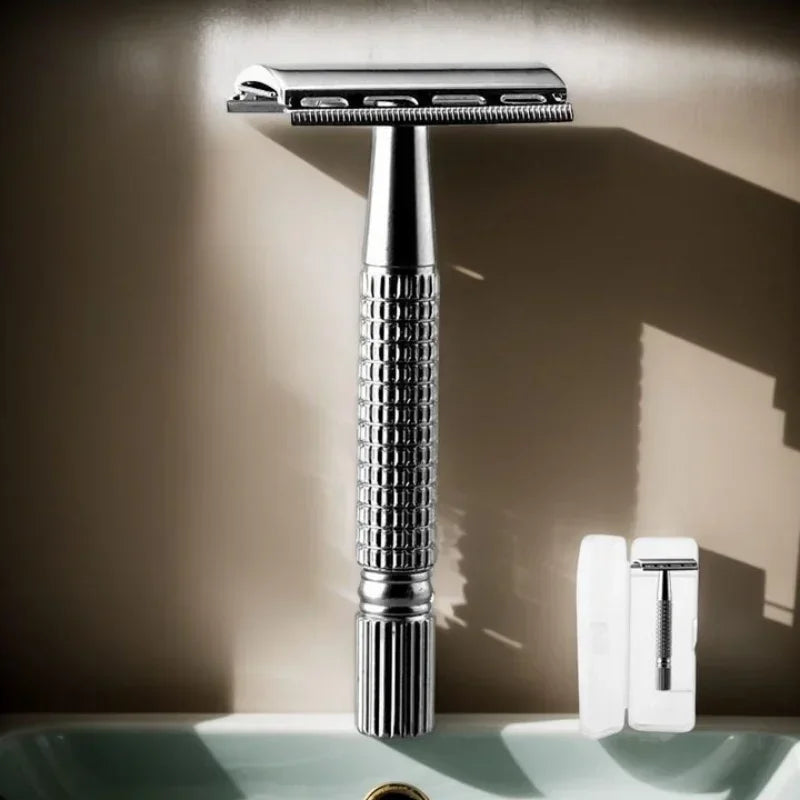 Men's Folding Straight Razor – Stainless Steel Barber Shaver Folding Straight Razor HIP