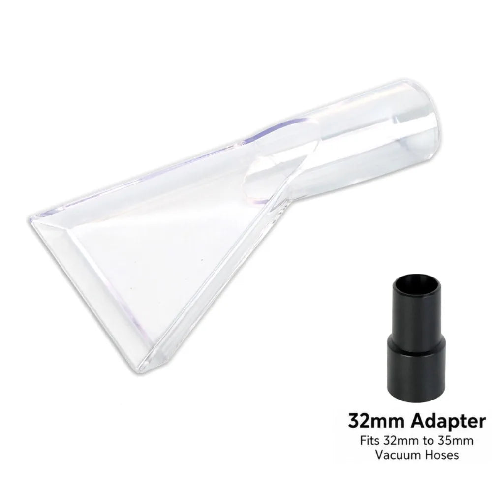 Transparent Wide Mouth Angled Vacuum Nozzle – 32mm Adapter Vacuum Cleaner Nozzle HIP Add an adapter