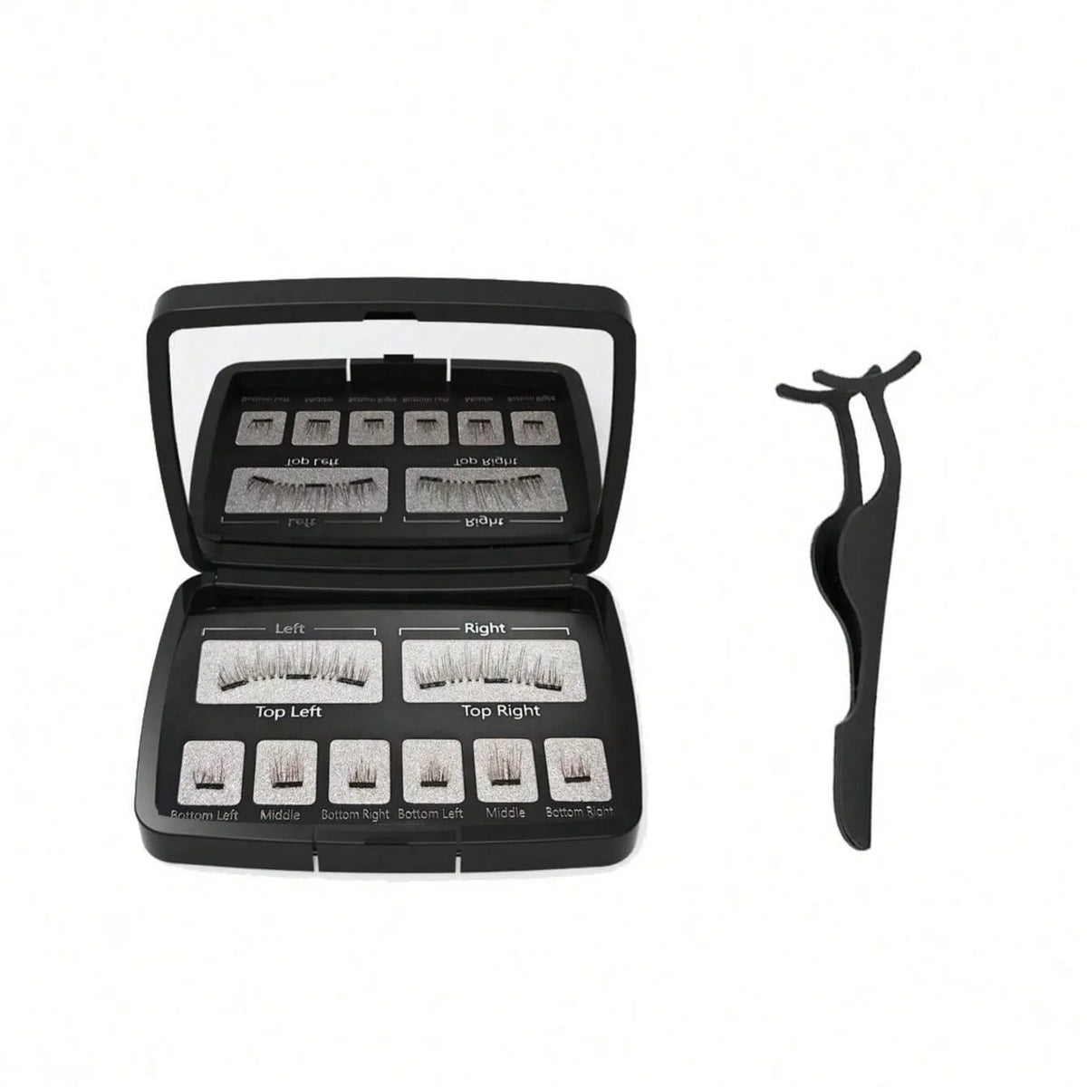 Magnetic Eyelashes Natural Look (No Eyeliner Needed) 3 Magnets Magnets Clusters Double Strips Clip On Easy Reusable (Very Natura HIP 52hb clip