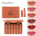 Dragon Ranee 6-Pc Matte Lipstick Set – Waterproof & Long Lasting Matte Lipstick Set HIP DR27 Full Size