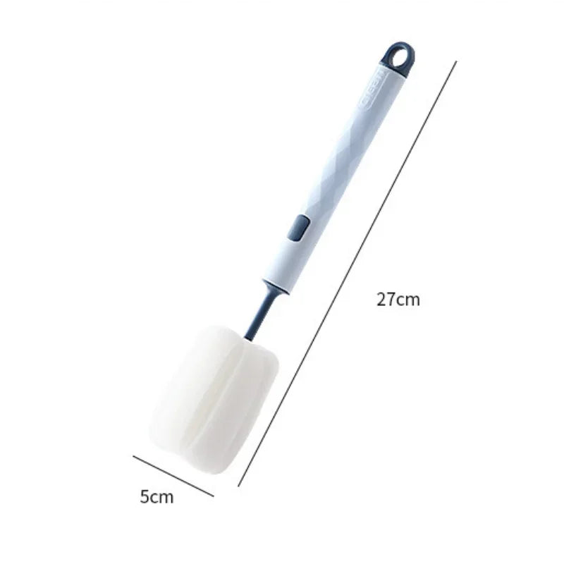 Long Handle Sponge Cup Brush – Bottle & Glass Cleaner Bottle Cleaning Brush HIP