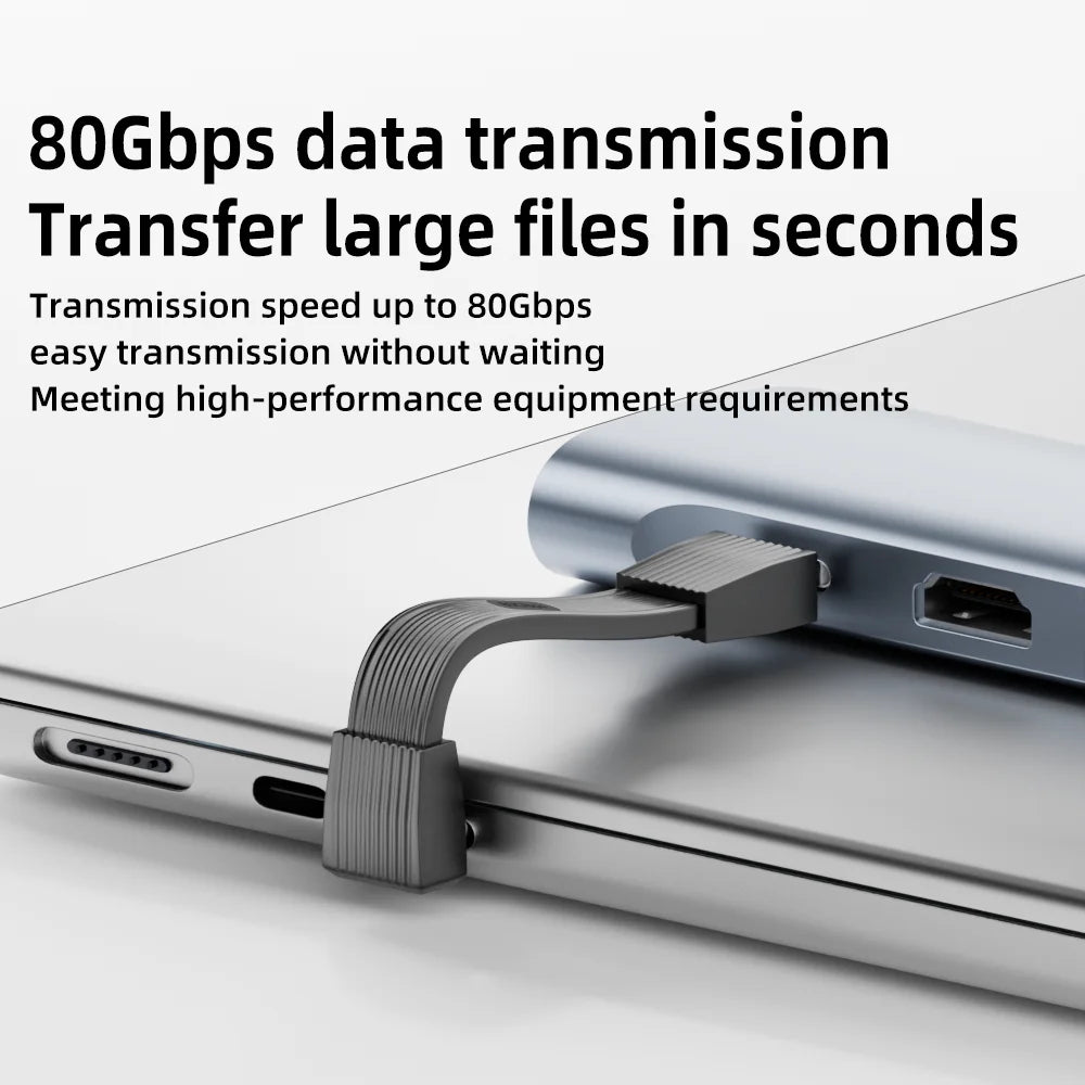 USB4 Type-C Cable 240W Fast Charge 80Gbps 8K60Hz USB4 Charging Cable HIP